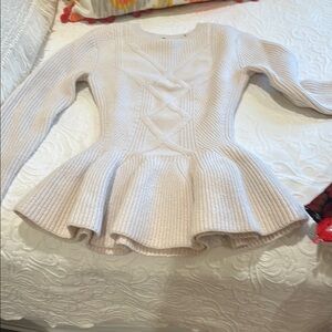 Cozy Pretty Feminine Cream Sweater